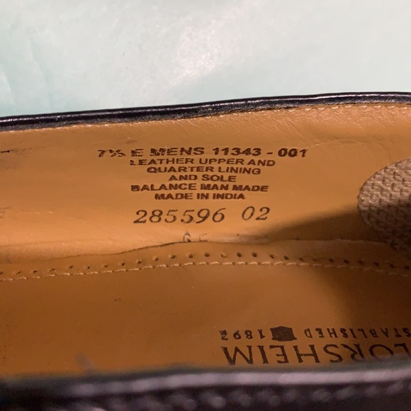 FLORSHEIM Slip on Black Shoes for Men Sz 7.5 - Picture 10 of 10